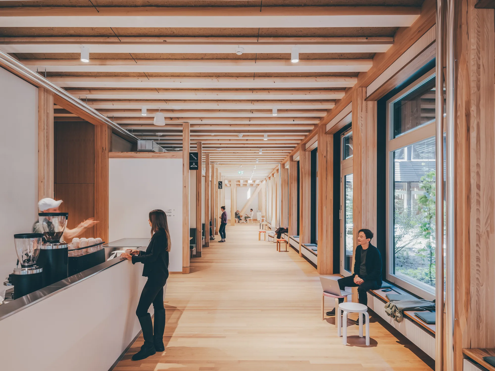 Switzerland Innovation Park Basel Area, HORTUS site in Bachgraben, Cafeteria